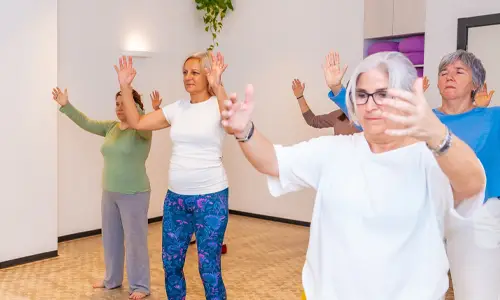 People taking part in a creative activity